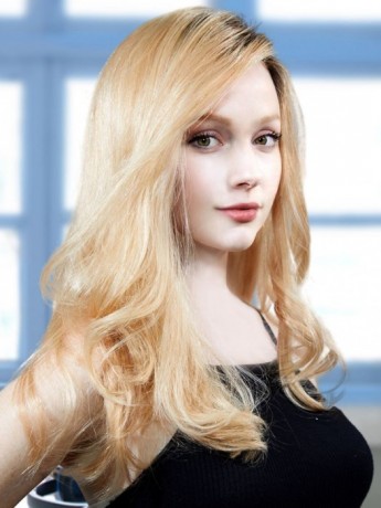 PLF006HM Wig Human Hair Lace Front Hand Tied Mono Top by Louis Ferre